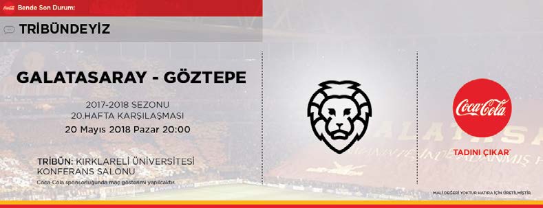 Galatasaray match-day scarf communication